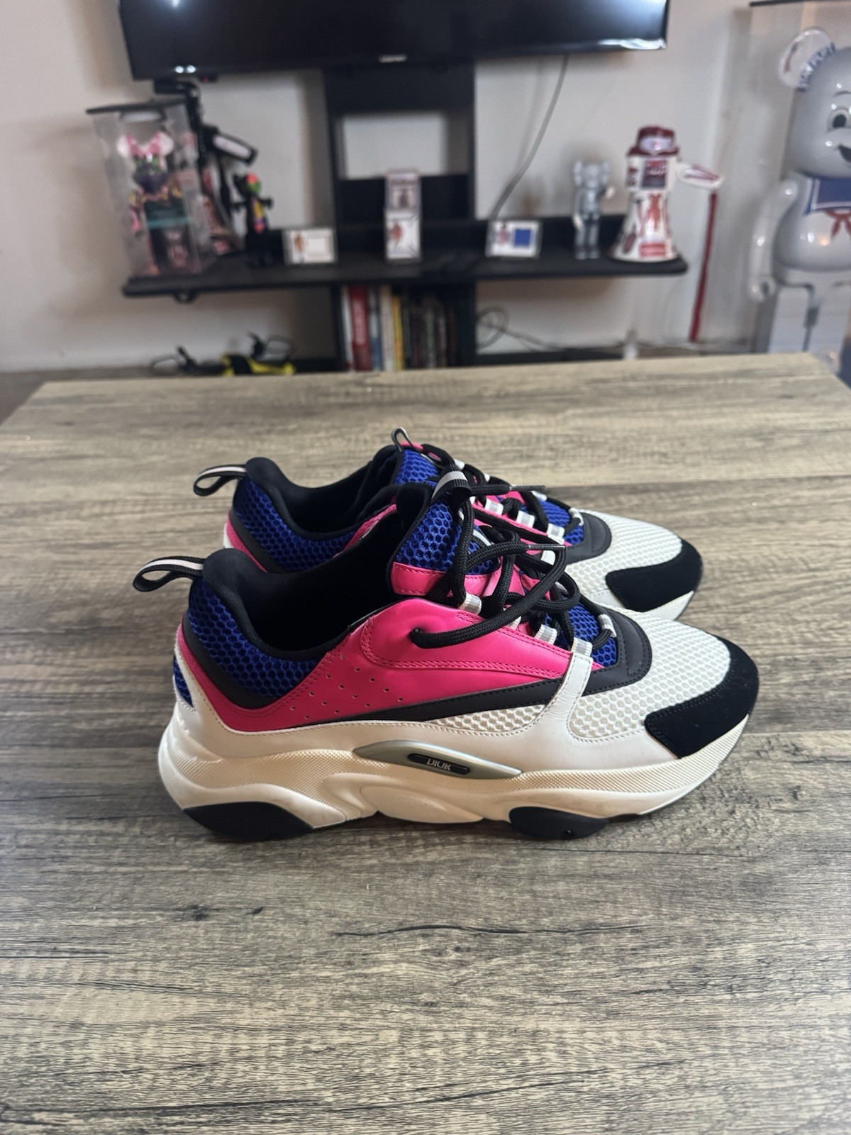 Dior B22 Mens Size 44  Pink White Royal Blue image 5