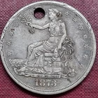 1873 S Trade Dollar $1 Silver RARE Better Grade XF Details #93167