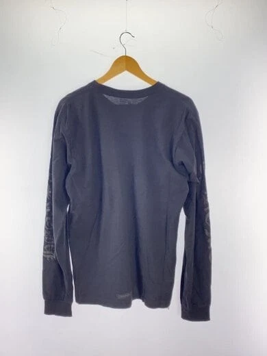 T shirt CHROME HEARTS logo collo inglese L S shirt maniche lunghe L Cotone BLK