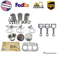 3TNV70 Overhaul Rebuild Kit+Rod For Yanmar En...