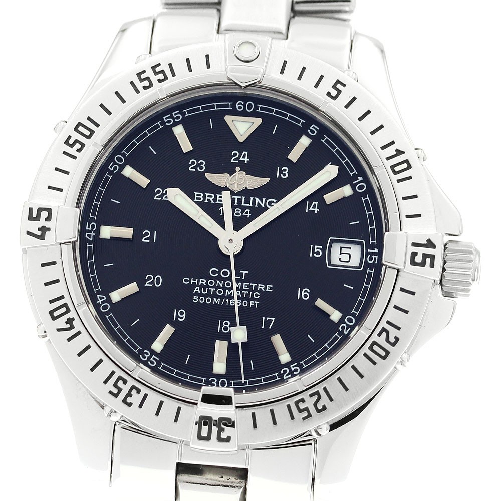 BREITLING Colt Ocean A17350 Date Black Dial Automatic Men's Watch_895976