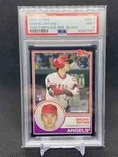 2018 Topps Shohei Ohtani Rookie #83-1 1983 Black /299 PSA 9, Pop 9, NONE HIGHER!