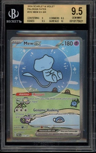 Pokemon Mew ex Paldean Fates Special Illustration Rare #232 BGS 9.5