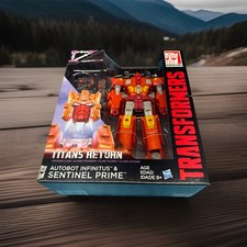 2015 Transformers AUTOBOT INFINITUS & SENTINEL PRIME Titans Return NISB