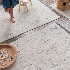  Color:Natural,Size:4' X 5'3'' Lorena Canals-ABC RugCycled Washable Rug 14266