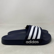Adidas Adilette Shower Slides Men s 9 / Women s 10 - Legend Ink Navy/White Cloud