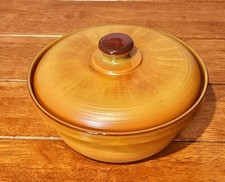 Vintage Arcopal France Volcan Casserole Dish with Lid. Never Used MINT Condition