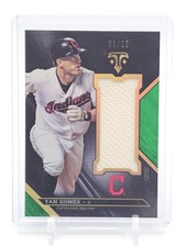 YAN GOMES 2016 TOPPS TRIPLE THREADS PATCH EMERALD 1/10 #UJR-YGM INDIANS Q5677