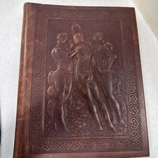 Three Graces Italian Bonded Leather Album, 50 pg Inspired by Italian Renaissance