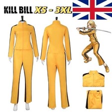 Women Kill Bill Beatrix Kiddo The Bride Cosplay Costume Halloween Fancy Dress