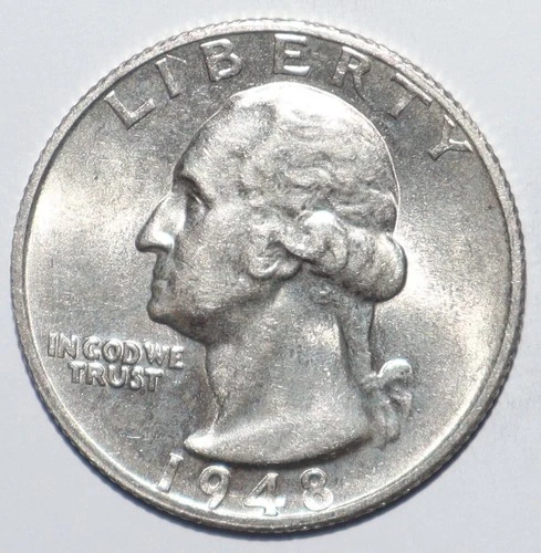 1948 S Washington Quarter UNC UNCIRCULATED (G160)