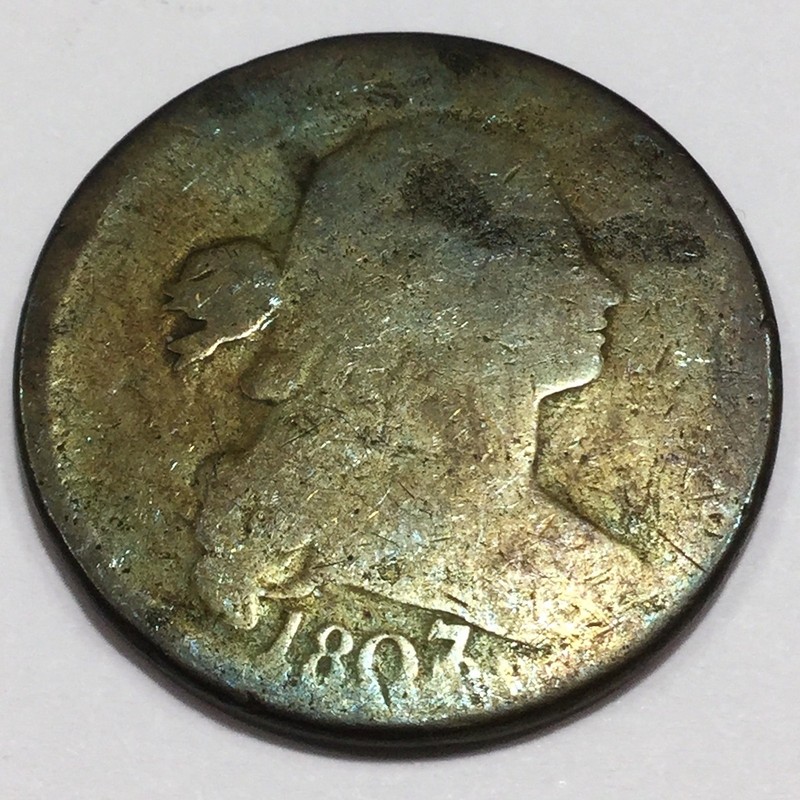 1807/6 Draped Bust Large Cent Beautiful Coin Rare Date