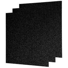 3Pcs Black Glitter Acrylic Sheets 1/8" Thickness 12" x 12" PMMA Sheets