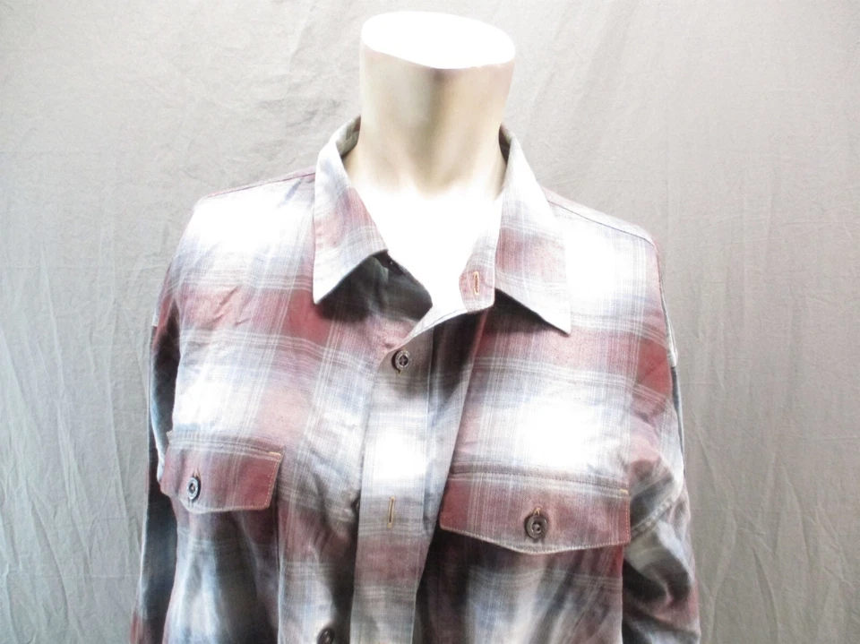 Camisa de Senderismo Patagonia Talla L Para Mujer Multicolor a Cuadros Algodón Orgánico 5BL-300 Foto 2 de 4