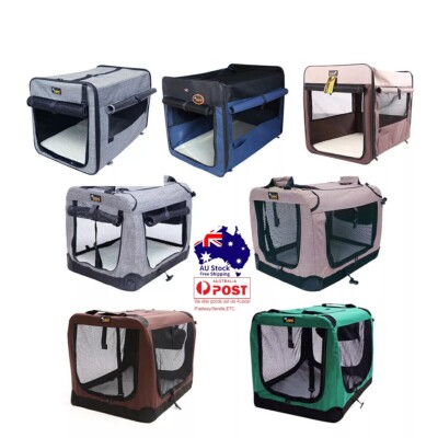 Foldable Pet Carrier Soft Dog Crate Cage Portable Kennel Outdoor