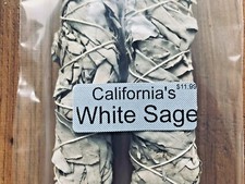 CALIFORNIA WHITE Sage Smudge Stick 9" Huge Extra Thick and Long FREE SHIP