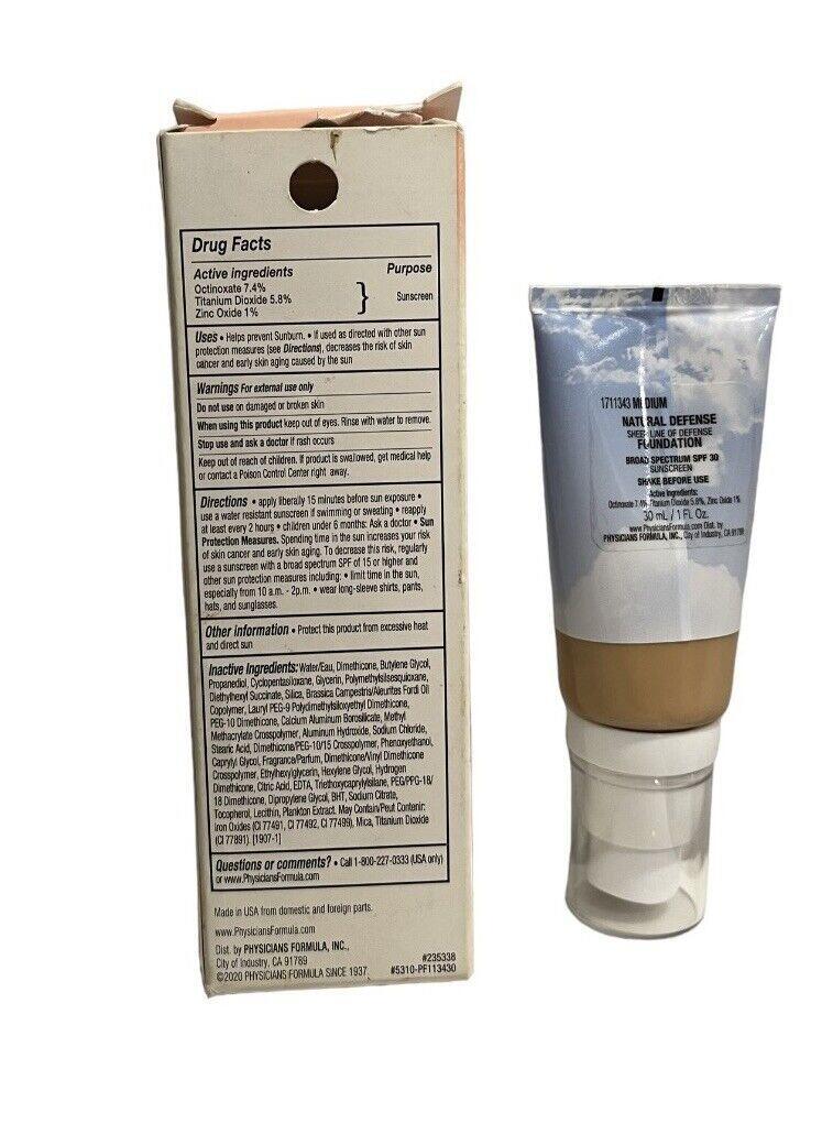 physicians formula Natural Defense Foundation ( Choose Your Shade ) eBay