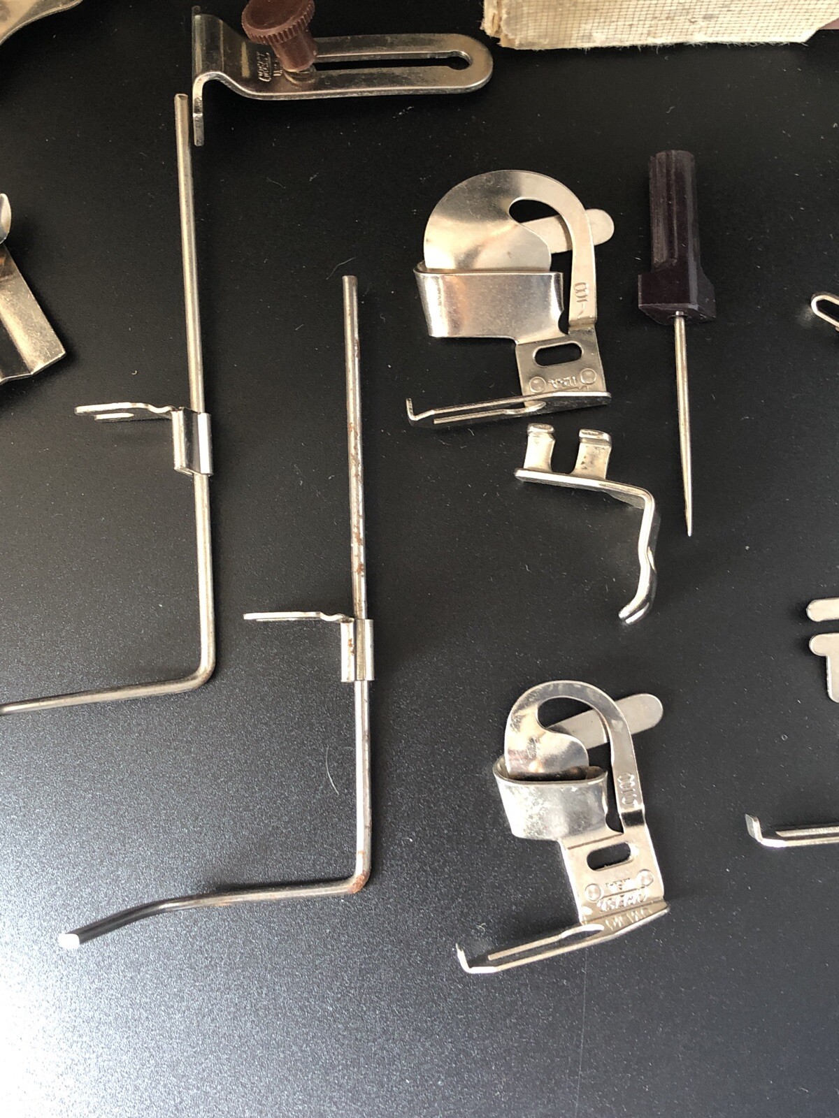 Vintage Kenmore Sewing Machine Greist Attachments w Box 17 Misc Parts