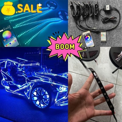 6PCS 6.5FT IP65 Flexible Full Tinted Dream Color CHASING Light Strips APP+Remote