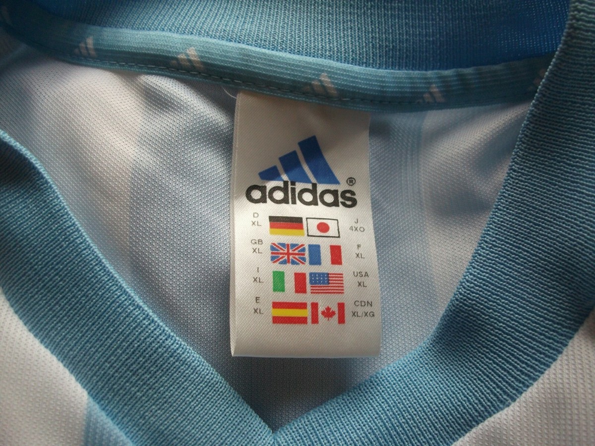 Maillot Domicile Argentine 2002-2004 - Taille L - Occasion état Moyen