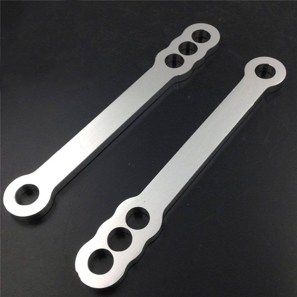 For 1999-2012 2006 2007 Suzuki Hayabusa GSX1300R Motorcycle Lowering Link Silver - Image 2 of 4