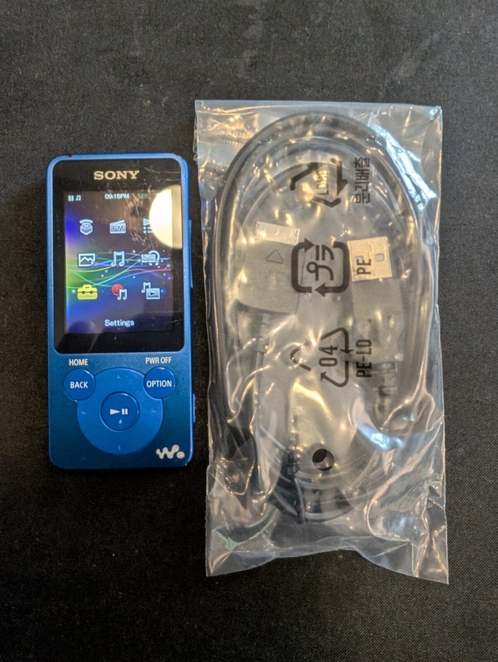 SONY Walkman NWE083 Blue 4GB MP3 Player eBay
