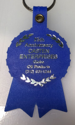 Casten Enterprises Globo Oil Products Chicago Illinois Keychain Key Ring