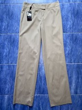 Escada Y2K Vnt Pants Stretch Cotton Khaki High Rise Beige Size 38 8 Quiet Luxury