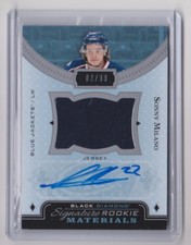 16-17 2016-17 Black Diamond Signature Rookie Materials Jersey #SRJSM Milano /99