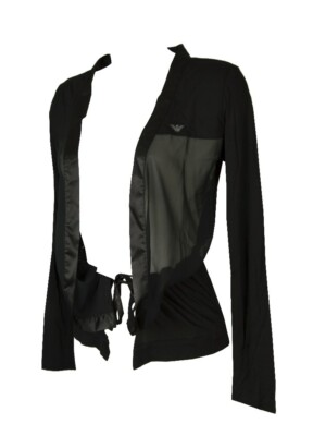 SG Schlafanzug EMPORIO ARMANI Damen Liseuse kurz mit offenem Langarm