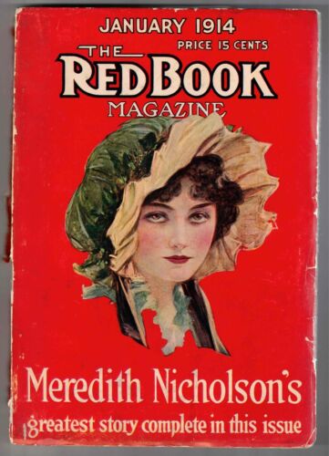 VINTAGE RED BOOK MAGAZYN JAN 1914 MEREDITH NICHOLSON! - Zdjęcie 1 z 3