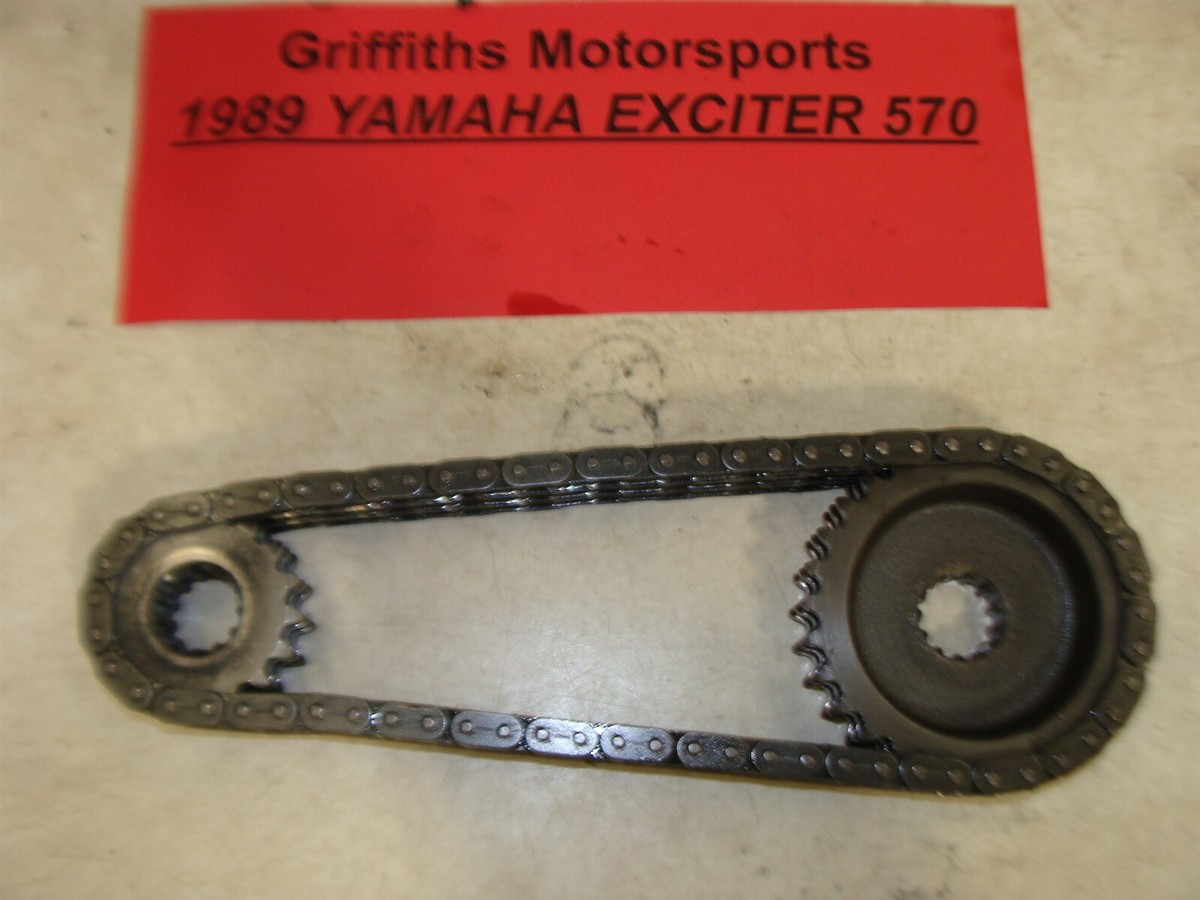 1989 YAMAHA EXCITER ex570 86M oem track drive chain sprockets 17T