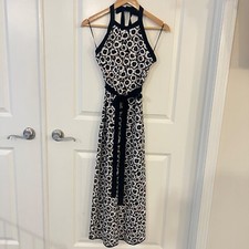 Diane Von Furstenberg X Target Collab Sweaterknit Maxi Halter Dress Tie Waist XS