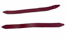 Nash Sports Goal Pads Leather Toe Straps Only [ RED 12” PAIR ] Ice Hockey OG