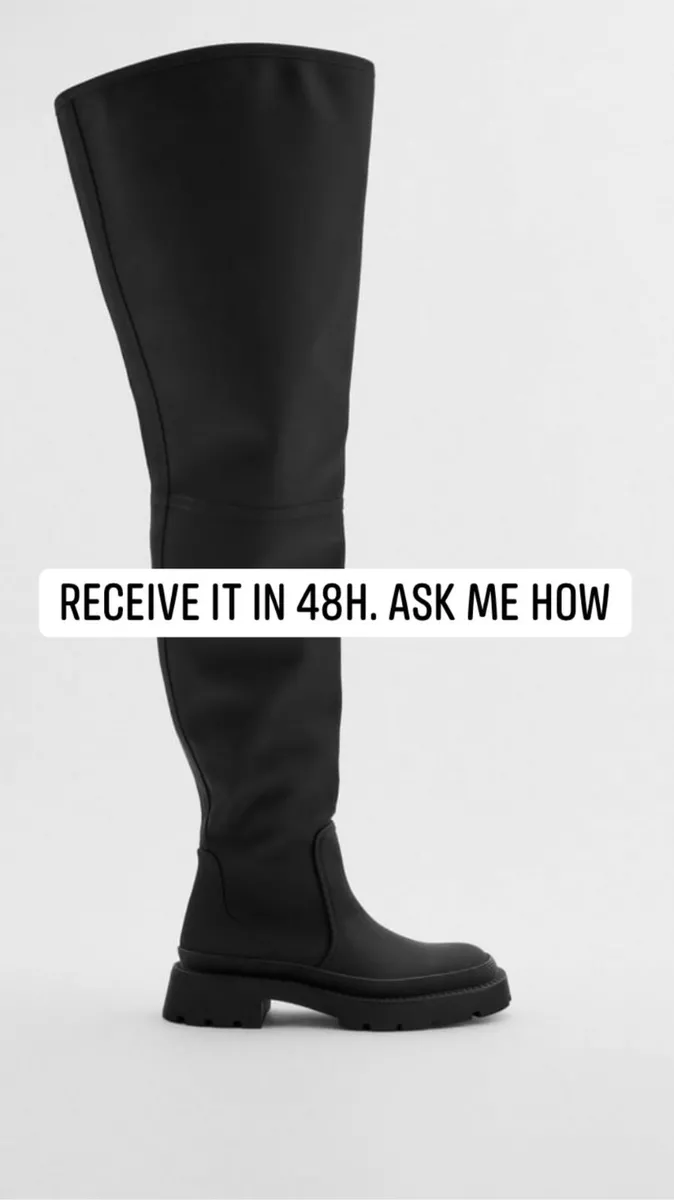 Zara rubberised boots deals