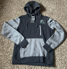 NEW Michigan State Spartans Men's Nike Color Block Fleece Hoodie Medium