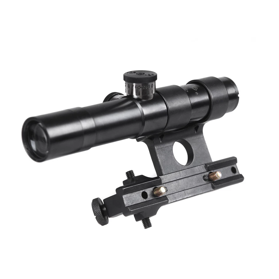 Mira telescópica Mosin Nagant PU91/30 con conjunto completo de montaje SVT-40 MG4X20 retícula alemana Foto 4 de 4