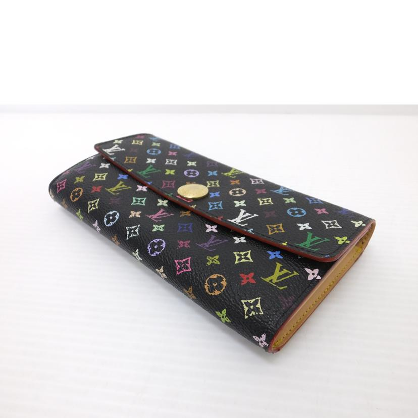 LOUIS VUITTON Sara Monogram Multicolor Long Wallet Black M93533 | eBay