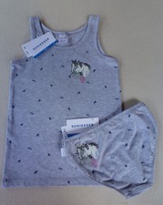 Schiesser girls set 2 pieces horse undershirt brief daywear underwear