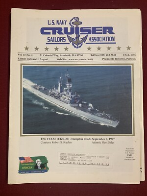 U.S Navy Cruiser Sailors Association Magazines / Lambeau Field / USS Flint Texas