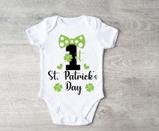 My First St. Patrick Day Baby - Bodysuit Baby Outfit 0-3 Months All Sizes Avail