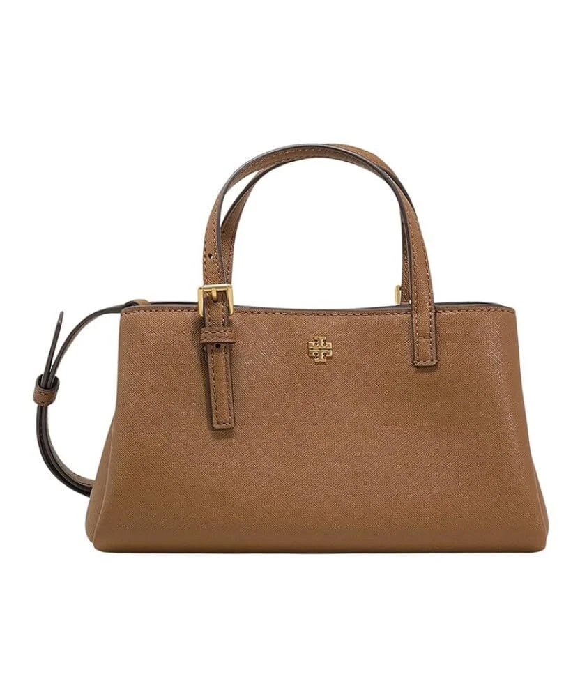 TORY BURCH 143394 EMERSON MOOSE BROWN WITH GOLD HARDWARE WOMENS 