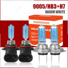 For Mazda 3 2004-2006 2007 2008 2009 4x 9005 H7 Halogen Headlight Bulbs Combo