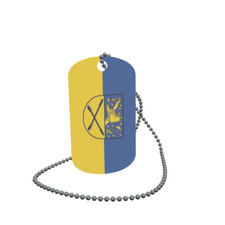 Dog Tag Flag Friedrichsthal Dog Tag Aluminium 30 x 50 mm