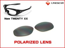Lente polarizada negra flash LINEGEAR para Oakley New Twenty [NTW-FB-POLA]