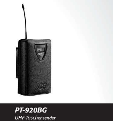 NEU!  PT-920BG UHF Taschensender mit Lavaliermikrofon CM-501, JTS  Preissenkung!