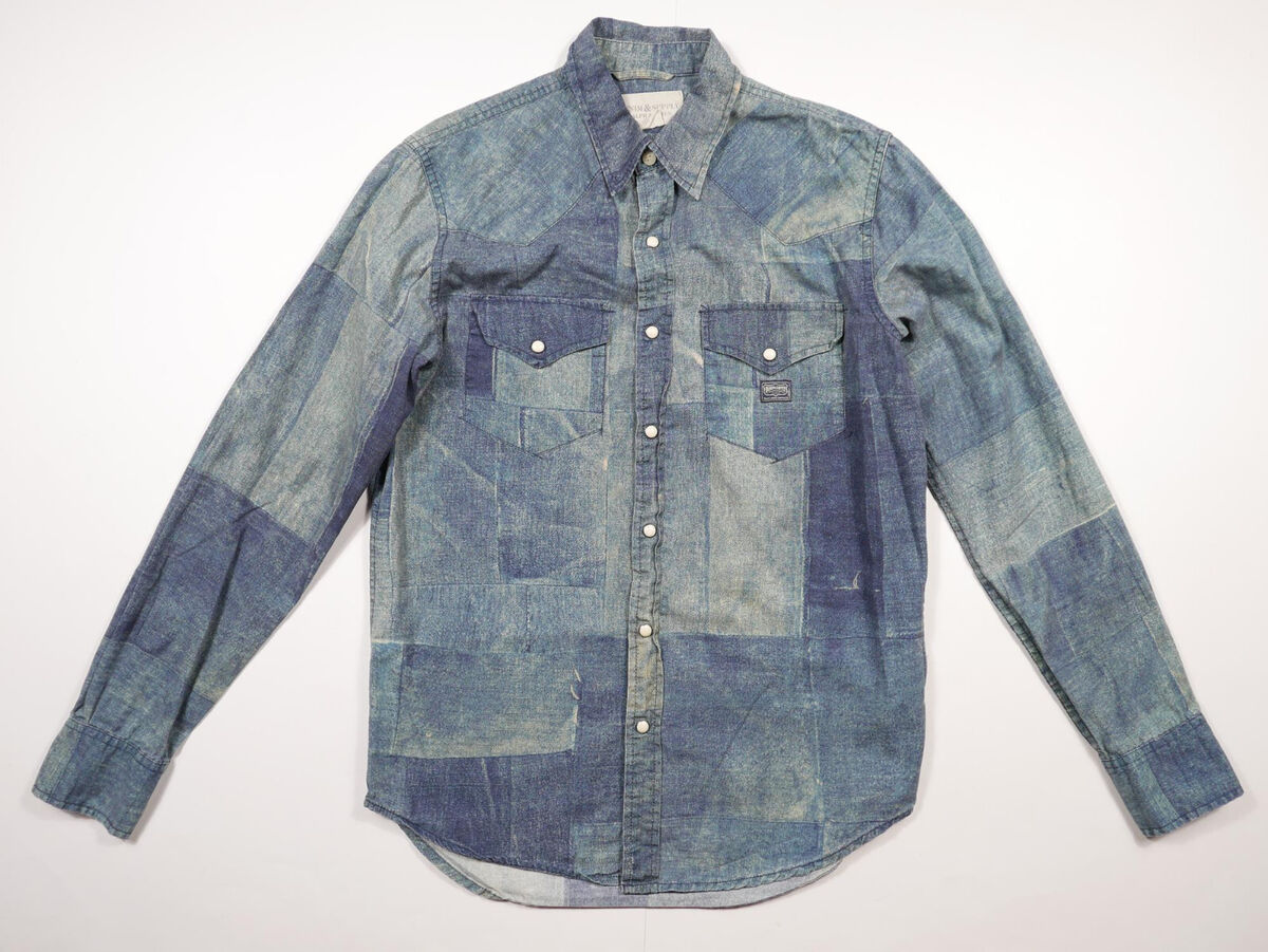 Ralph Lauren Denim & Supply Shirt Patchwork Print Indigo Ralph Lauren Denim & Supply Shirt Patchwork Print Indigo