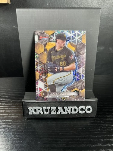 2023 BOWMAN'S BEST TOP PROSPECT MINI DIAMOND REFRACTOR PAUL SKENES RC /299 PSA 9