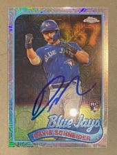 DAVIS SCHNEIDER 2024 Auto Topps Series 1 #T89C-14 1989 Topps Chrome Silver Pack