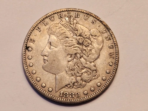 1880 O Morgan Silver Dollar Liberty Head $1 Coin VERY FINE VF NICE !